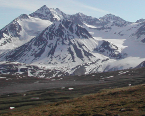 Early season offers great views of snowy peaks and glaciers